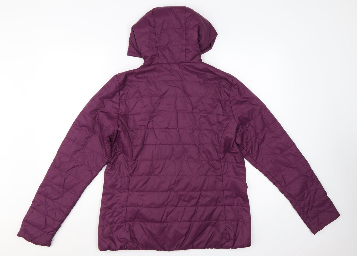 Rohan Womens Purple Mid-Length Hooded Puffer Jacket Size M