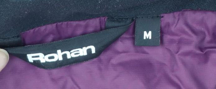 Rohan Womens Purple Mid-Length Hooded Puffer Jacket Size M