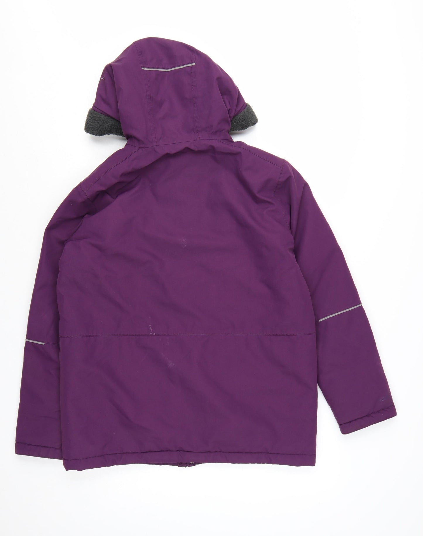 Craghoppers Boys Purple Waterproof Hooded Parka Coat Age 13