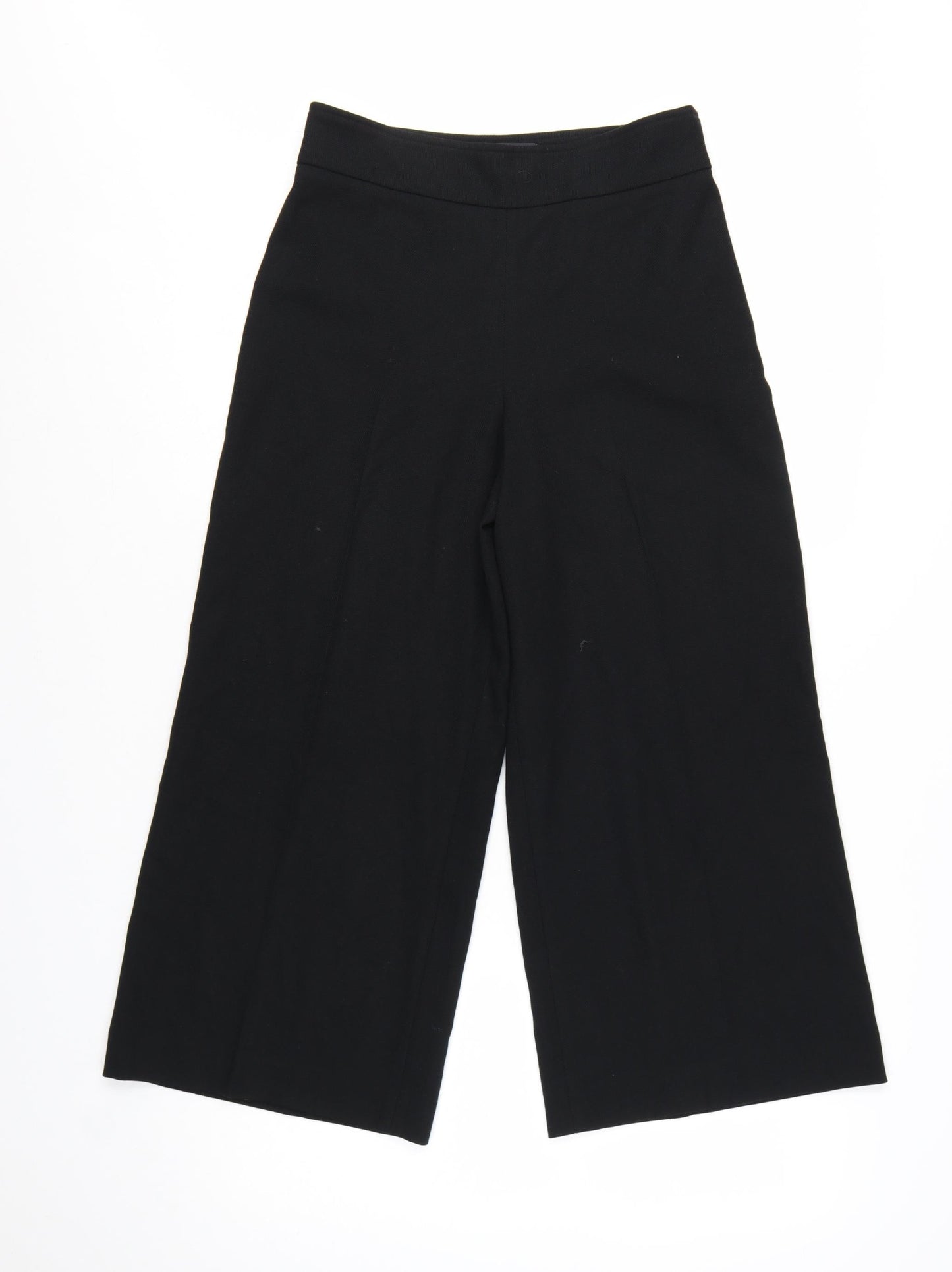 Jasper Conran Women Black Size 8 Wide-Leg Trousers