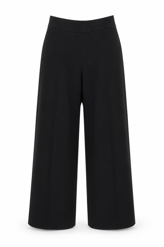 Jasper Conran Women Black Size 8 Wide-Leg Trousers