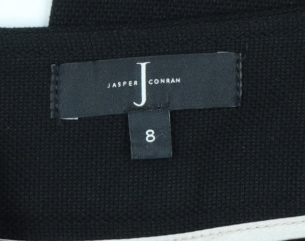 Jasper Conran Women Black Size 8 Wide-Leg Trousers