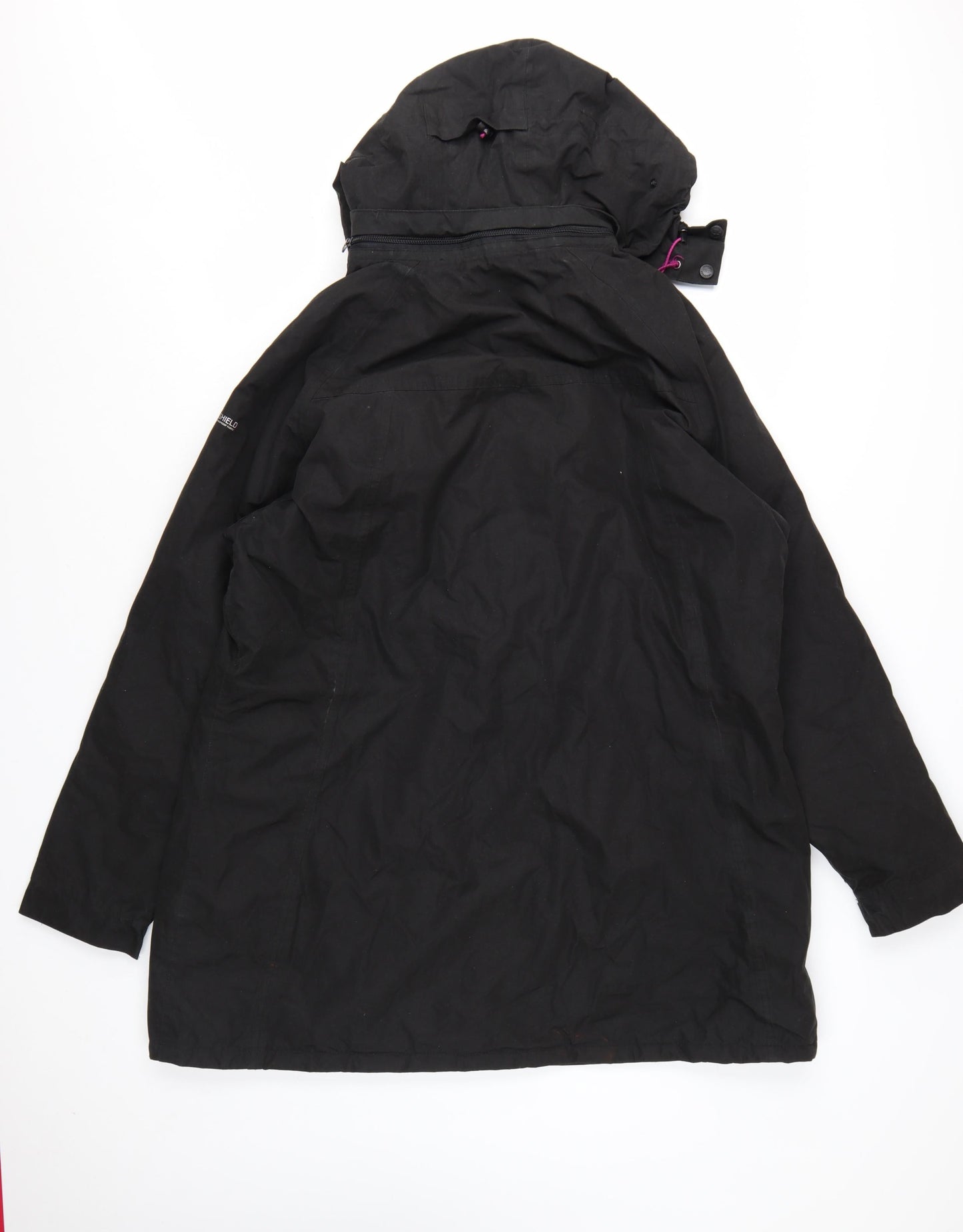 Trespass Womens Black Waterproof Parka Jacket 3XL Hooded TP50