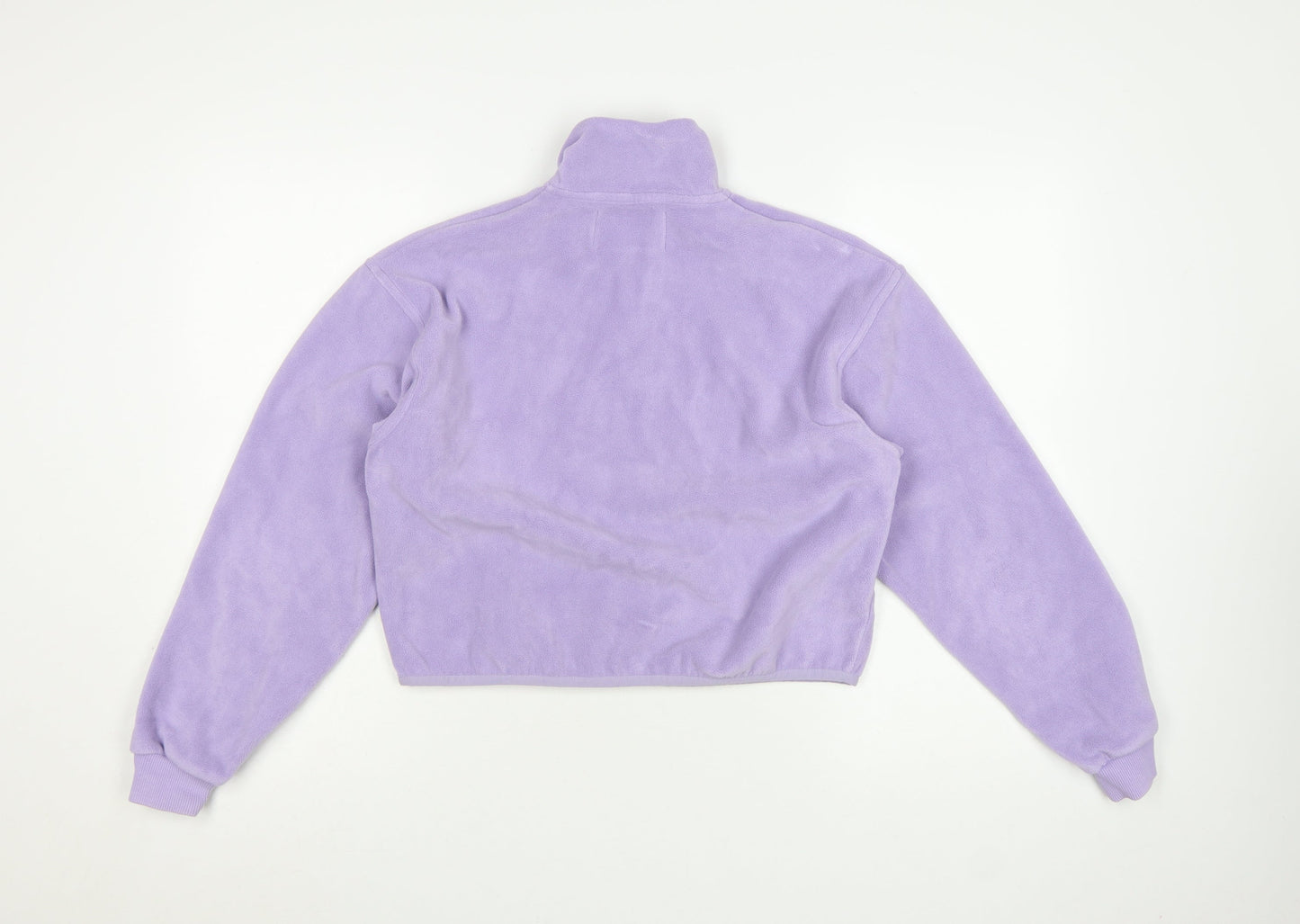 Calvin Klein Jeans Women's Purple 1/4 Zip Fleece Sweatshirt XS