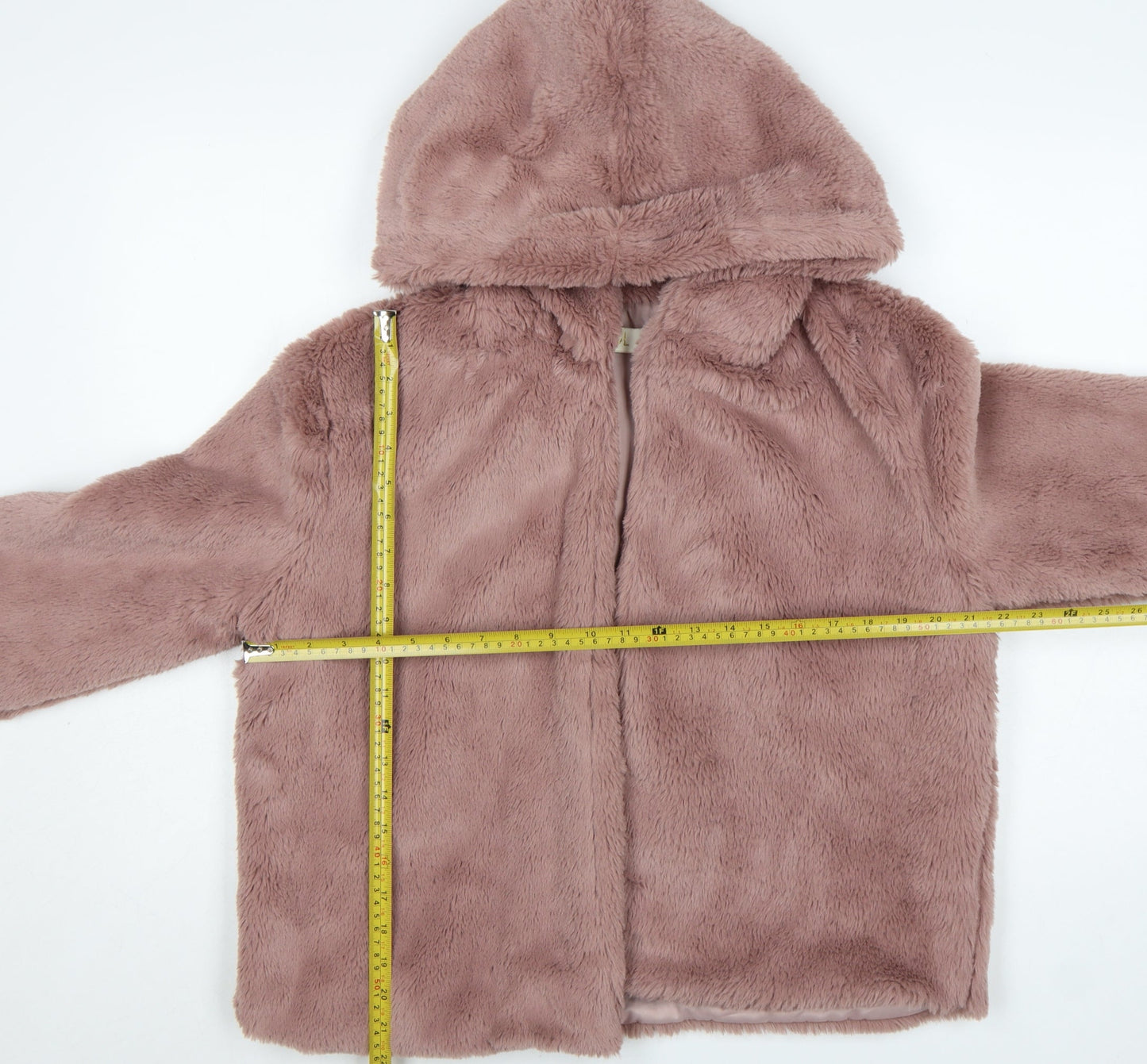 JCL Women's Pink Faux Fur Hooded Short Jacket S