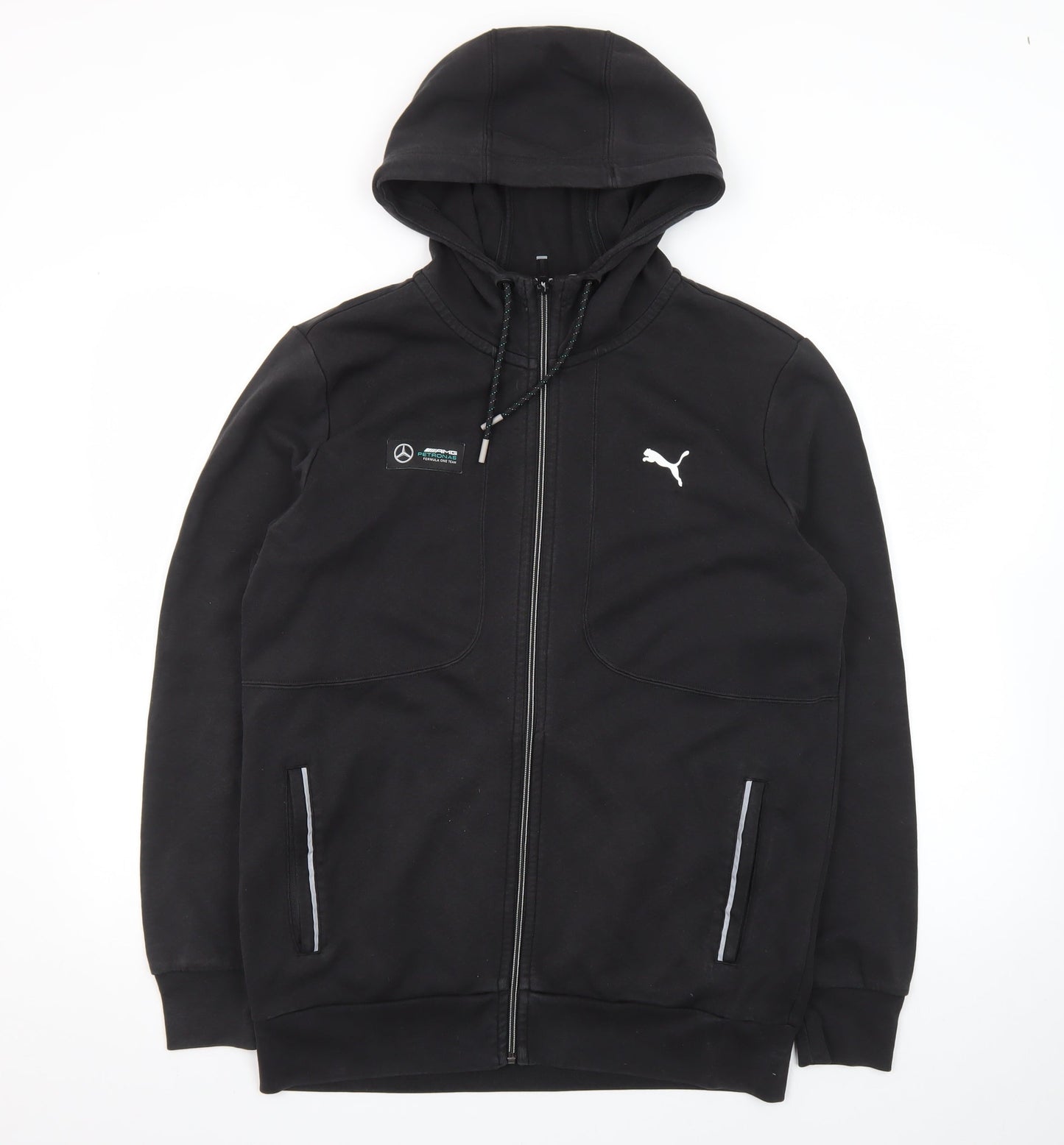 Puma Men’s Black Mercedes Full Zip Hoodie Size M