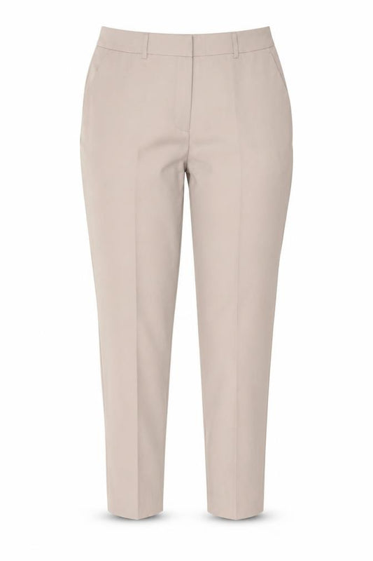 Dorothy Perkins Women Beige Slim Tapered Work Trousers Size 12
