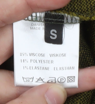 Trine Kryger Simonsen Women Green Roll Neck Tunic Jumper S