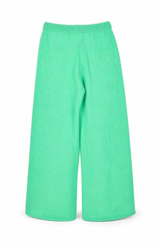 In The Style Women's Green Wide-Leg Knit Trousers Size 18
