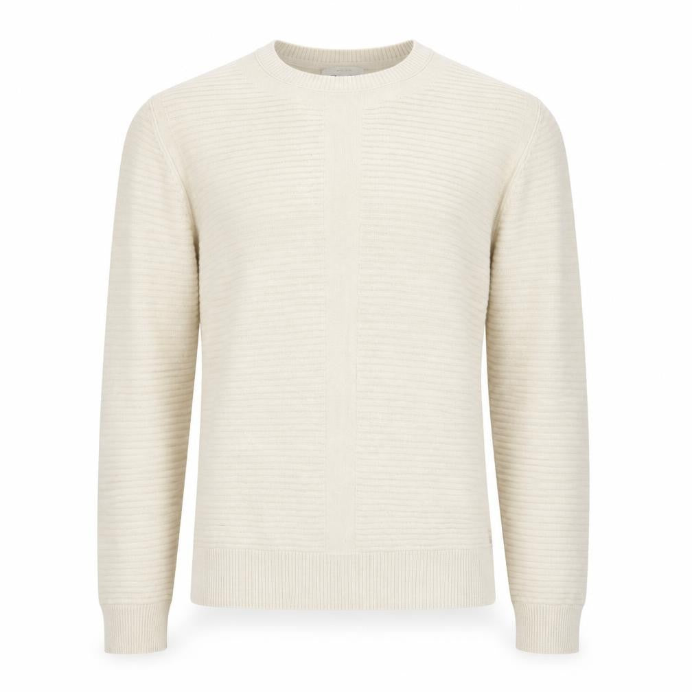 Reiss Men's Beige Cotton Crew Neck Pullover Jumper M