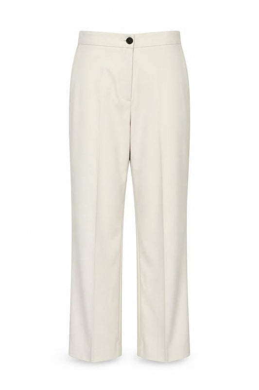 Vero Moda Women Beige Straight Leg Chino Trousers Size 12