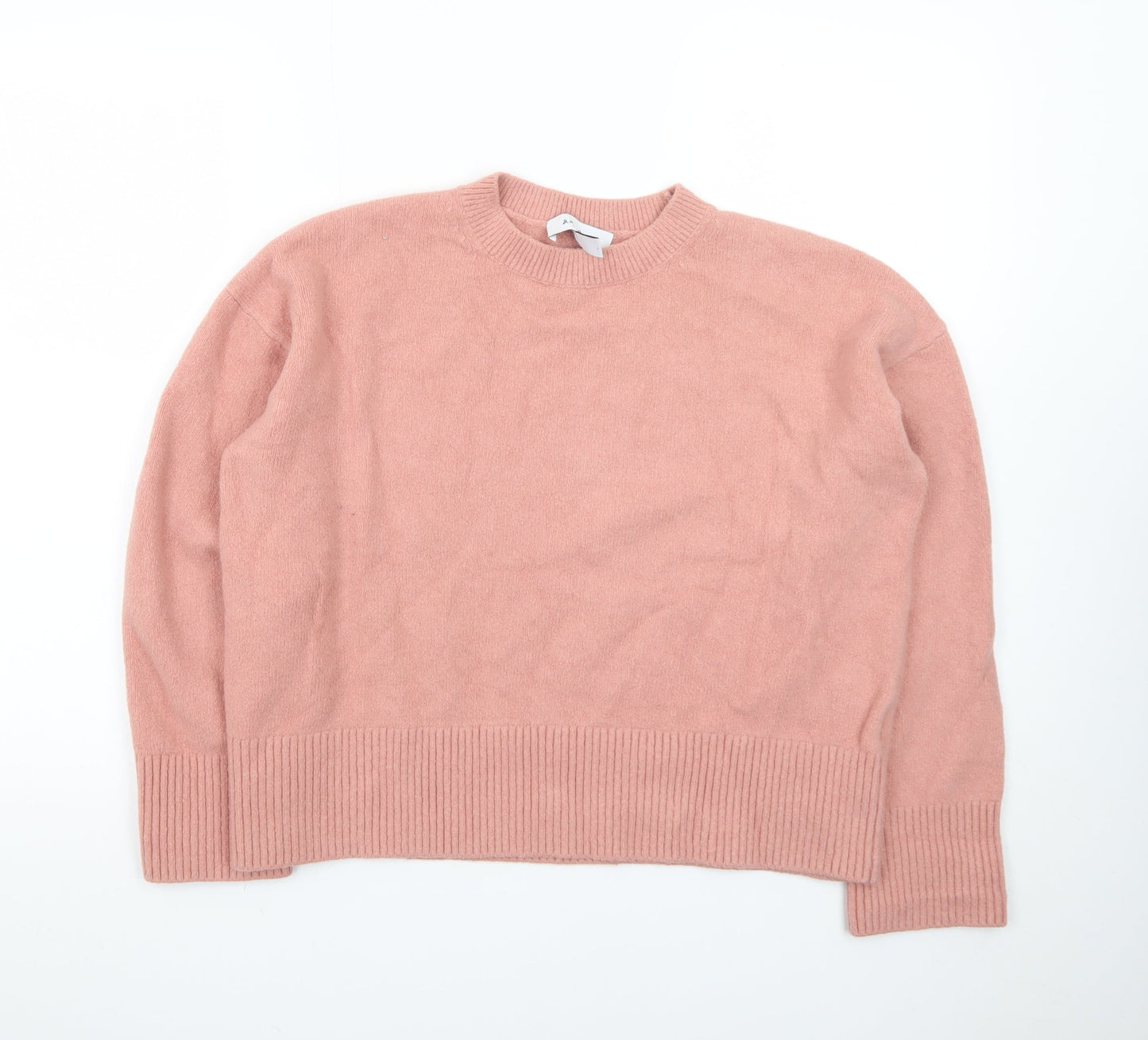 & Other Stories Women Pink Cashmere Crew Neck Jumper Size 12
