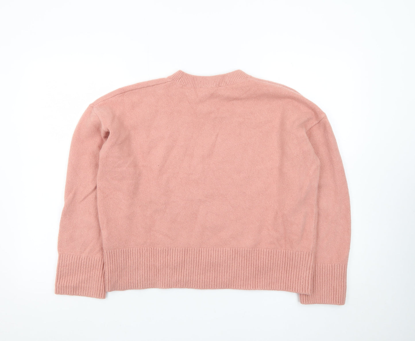 & Other Stories Women Pink Cashmere Crew Neck Jumper Size 12