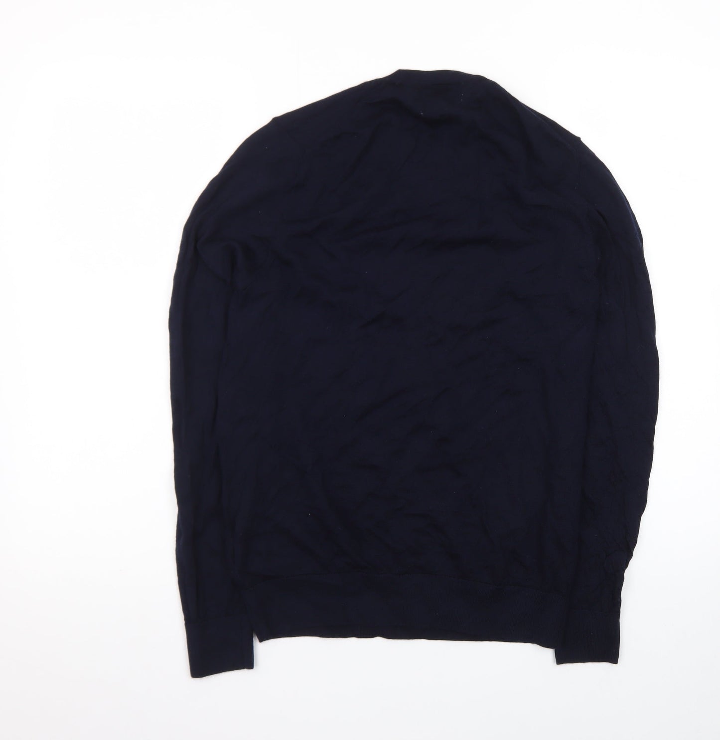 Marks and Spencer Autograph Men’s Blue Merino Wool Crew Neck Jumper S
