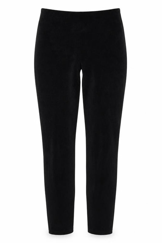 Next Women’s Black Velvet Leggings Size 12 Tall Stretch Skinny Trousers