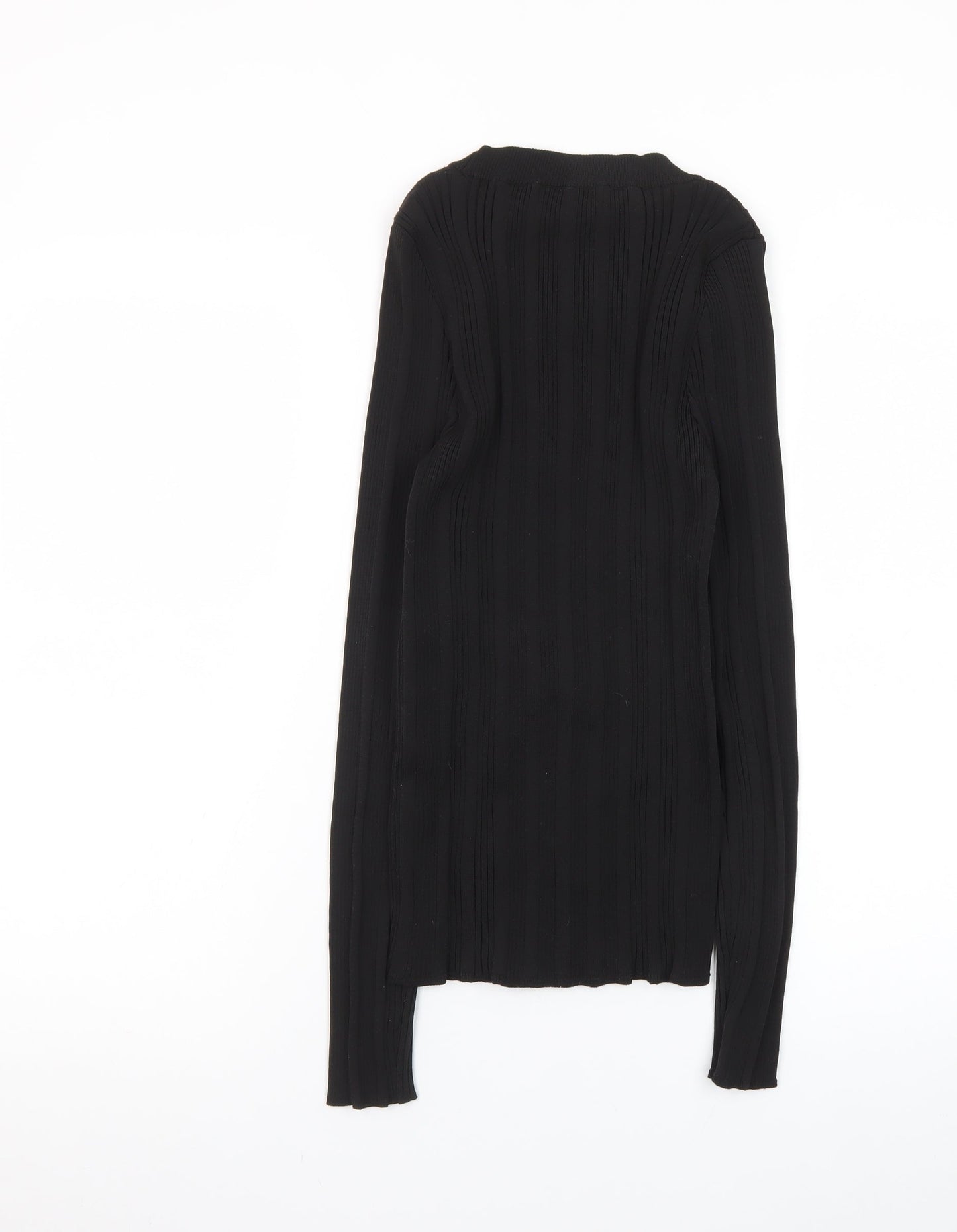 NEXT Women Black Slim Fit Knit Pullover Jumper Size 14