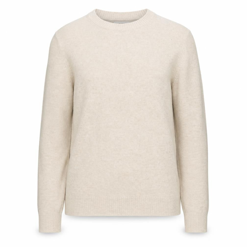 Marks & Spencer Women Beige Wool Crew Neck Pullover Jumper M