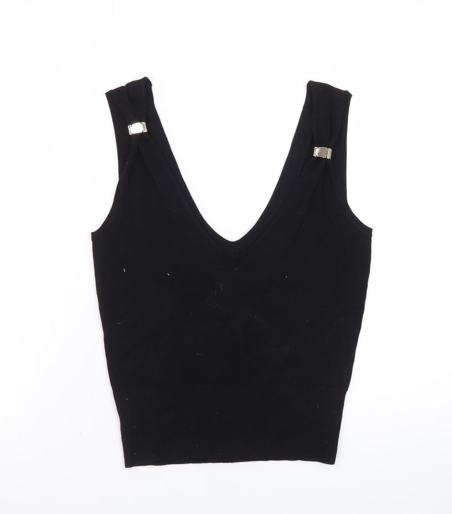 Marks and Spencer Women's Black XS Camisole V-Neck Tank Top