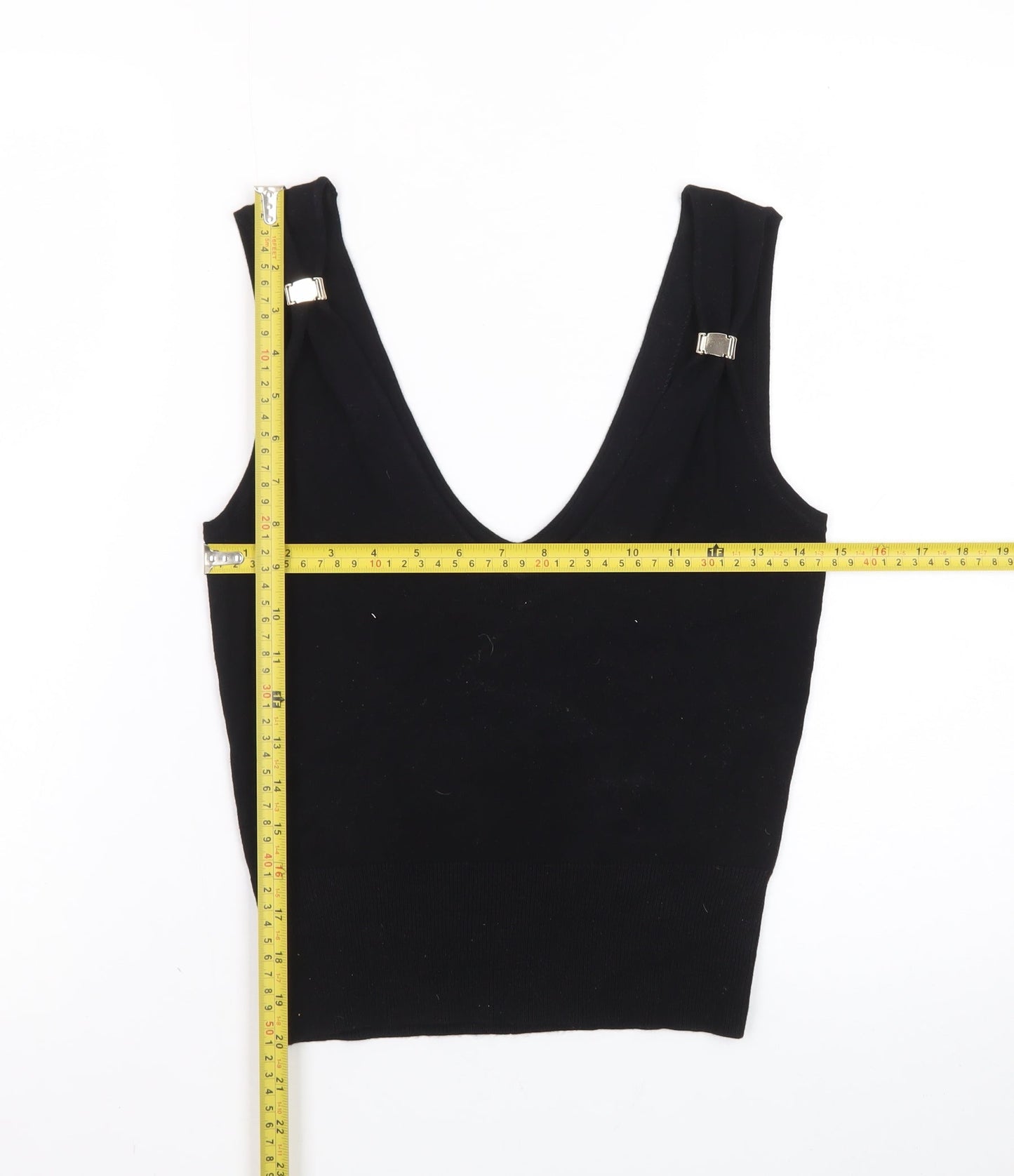 Marks and Spencer Women's Black XS Camisole V-Neck Tank Top