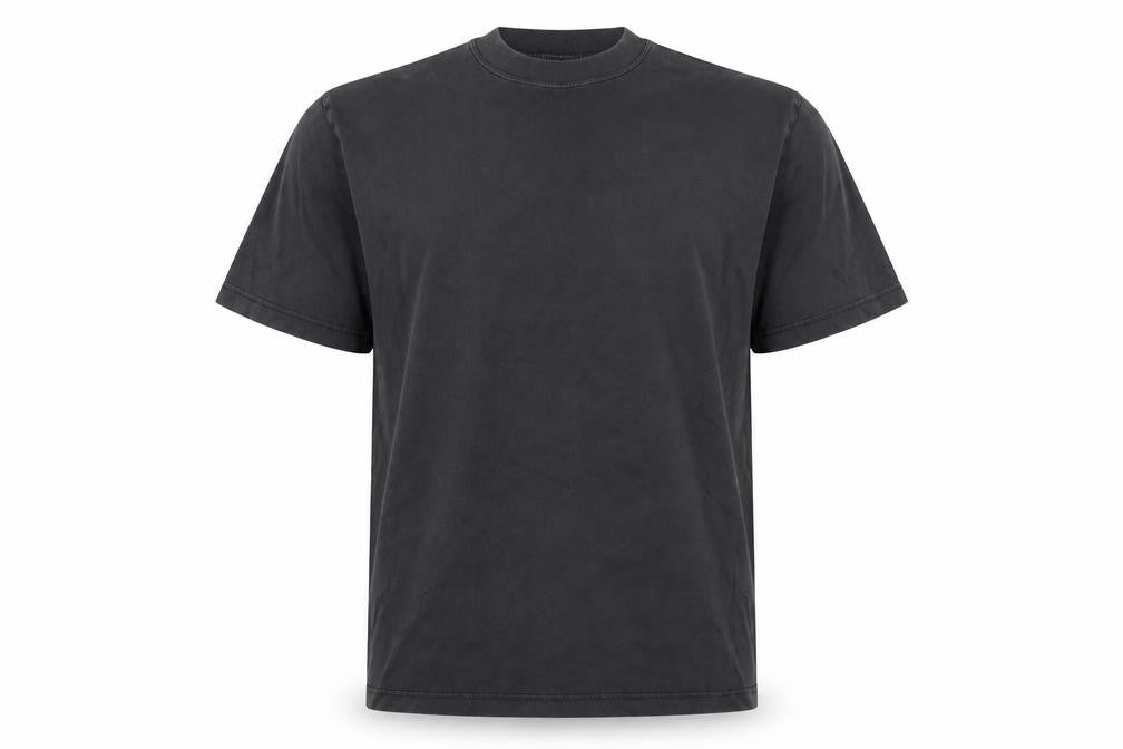YOU Classic Men's Black Crew Neck Short Sleeve Cotton T-Shirt M