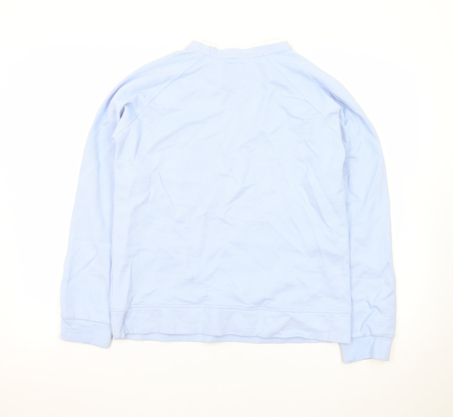 Crew Clothing Women’s Blue Cotton Long Sleeve Crew Neck Top Size 14
