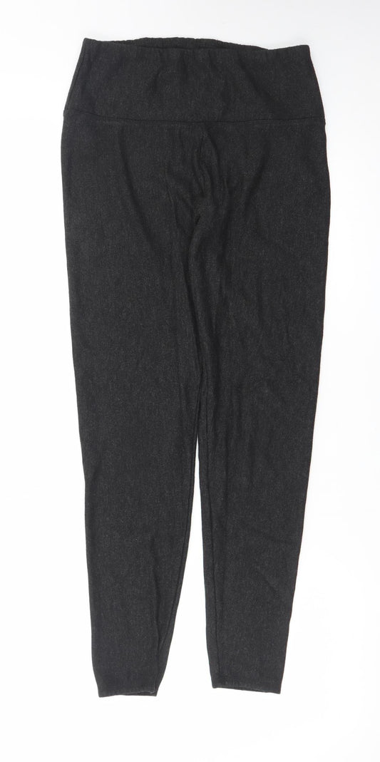 Preloved Orvis Women Black L High Rise Stretch Comfort Leggings - Front