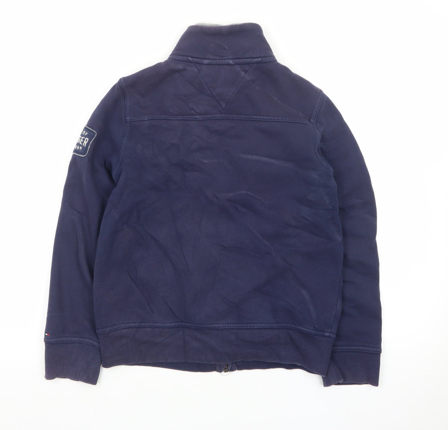 Tommy Hilfiger Boys Navy Blue Zip Up Hoodie Jacket Size 8-10 Years