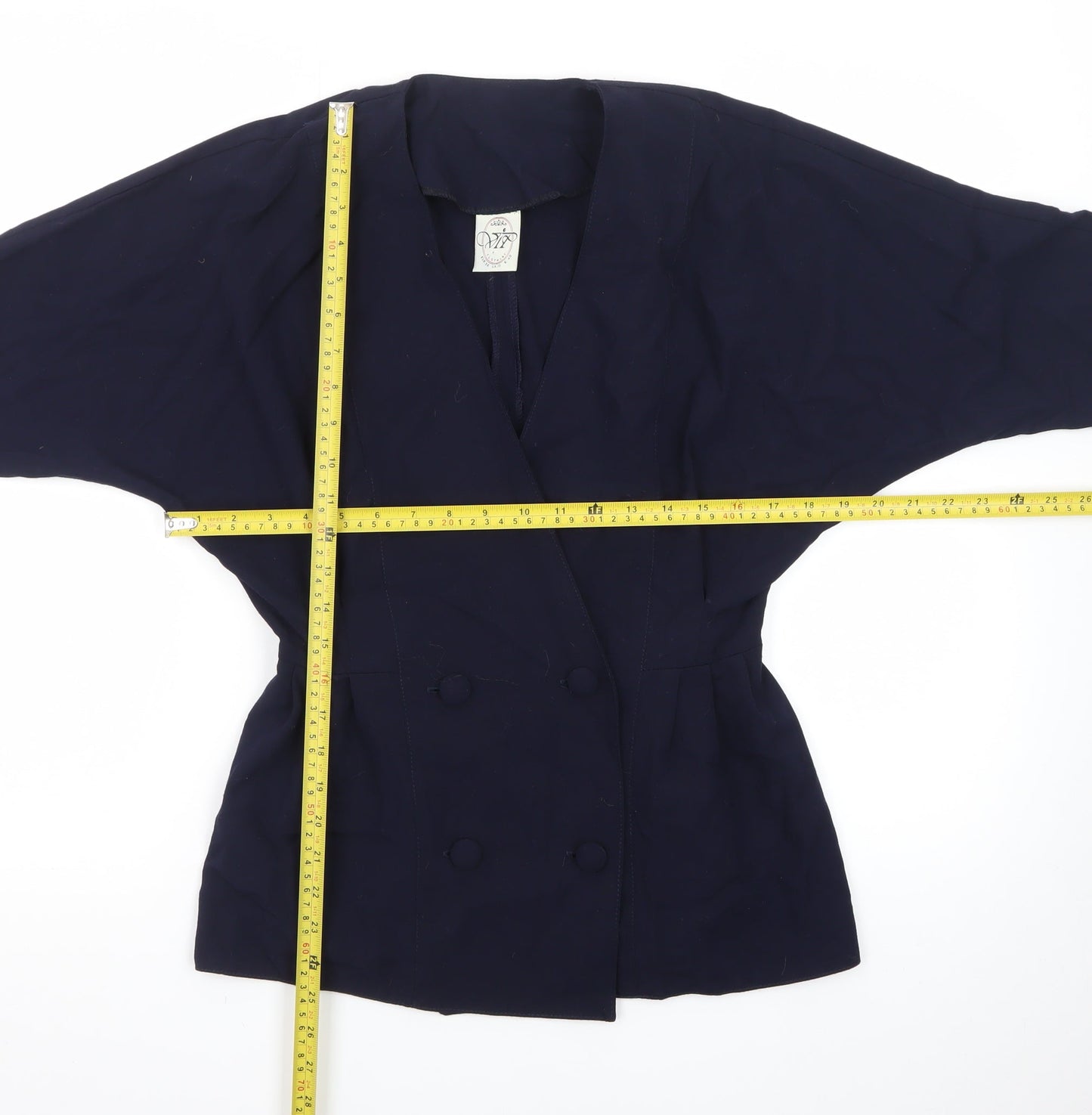 VIP Clothing Women's Blue Size 10 V-Neck Double Breasted Cardigan