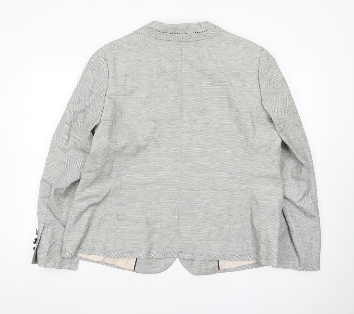 Marks and Spencer Women’s Grey Regular Fit Single Breasted Blazer UK 20