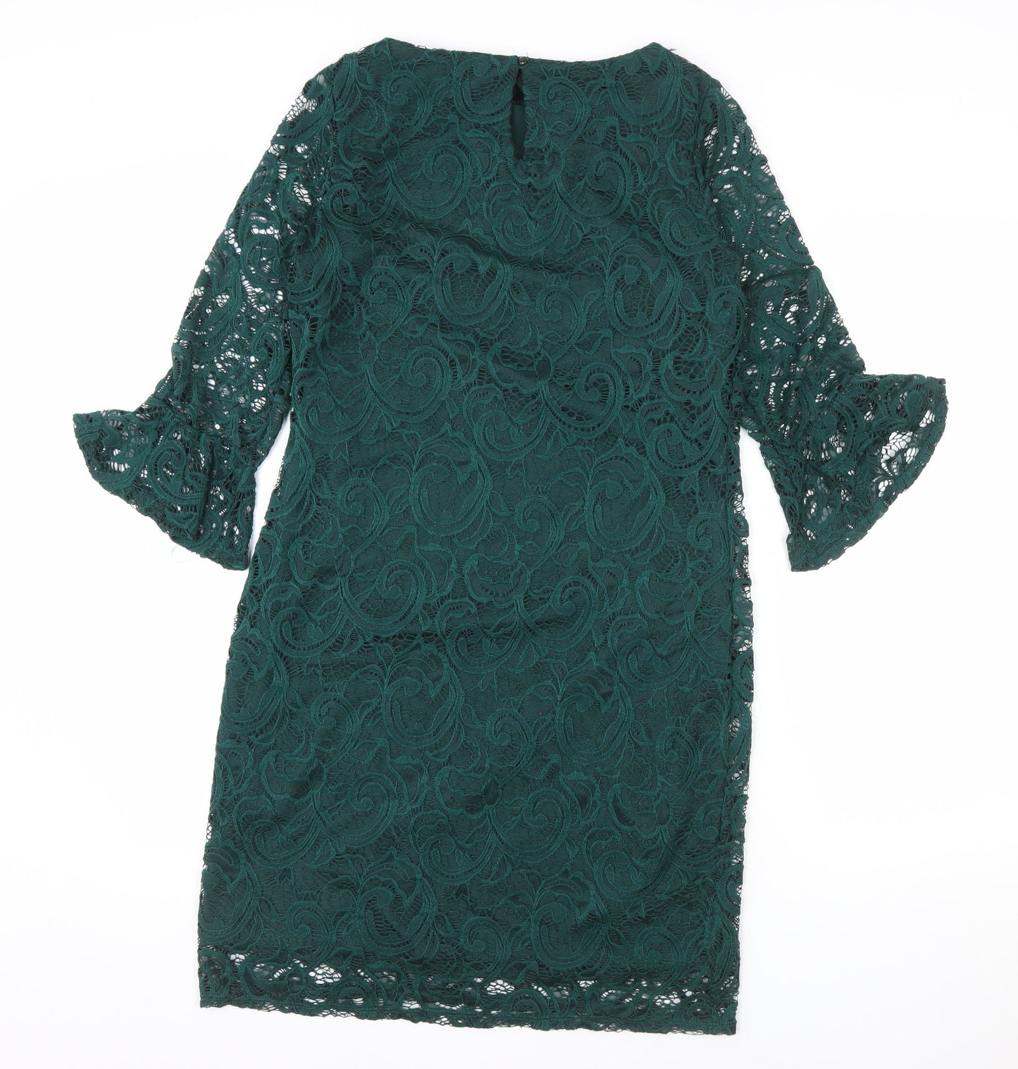 Dorothy Perkins Women’s Green Lace Sheath Dress Size 8