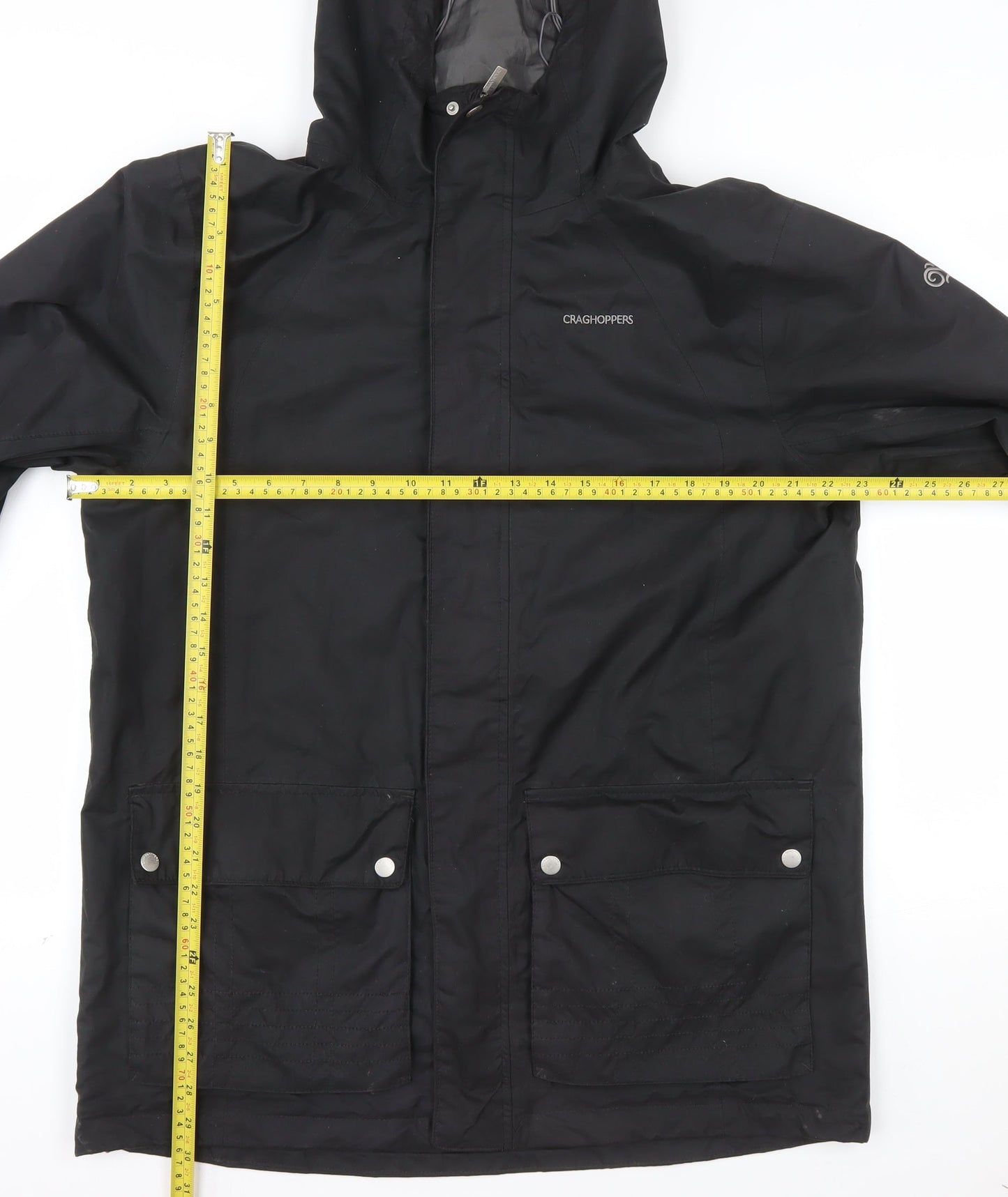 Craghoppers Mens Black M Waterproof Hooded Parka Jacket