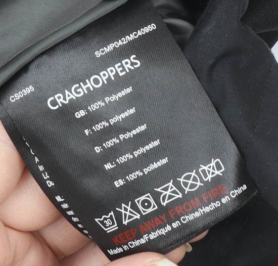 Craghoppers Mens Black M Waterproof Hooded Parka Jacket