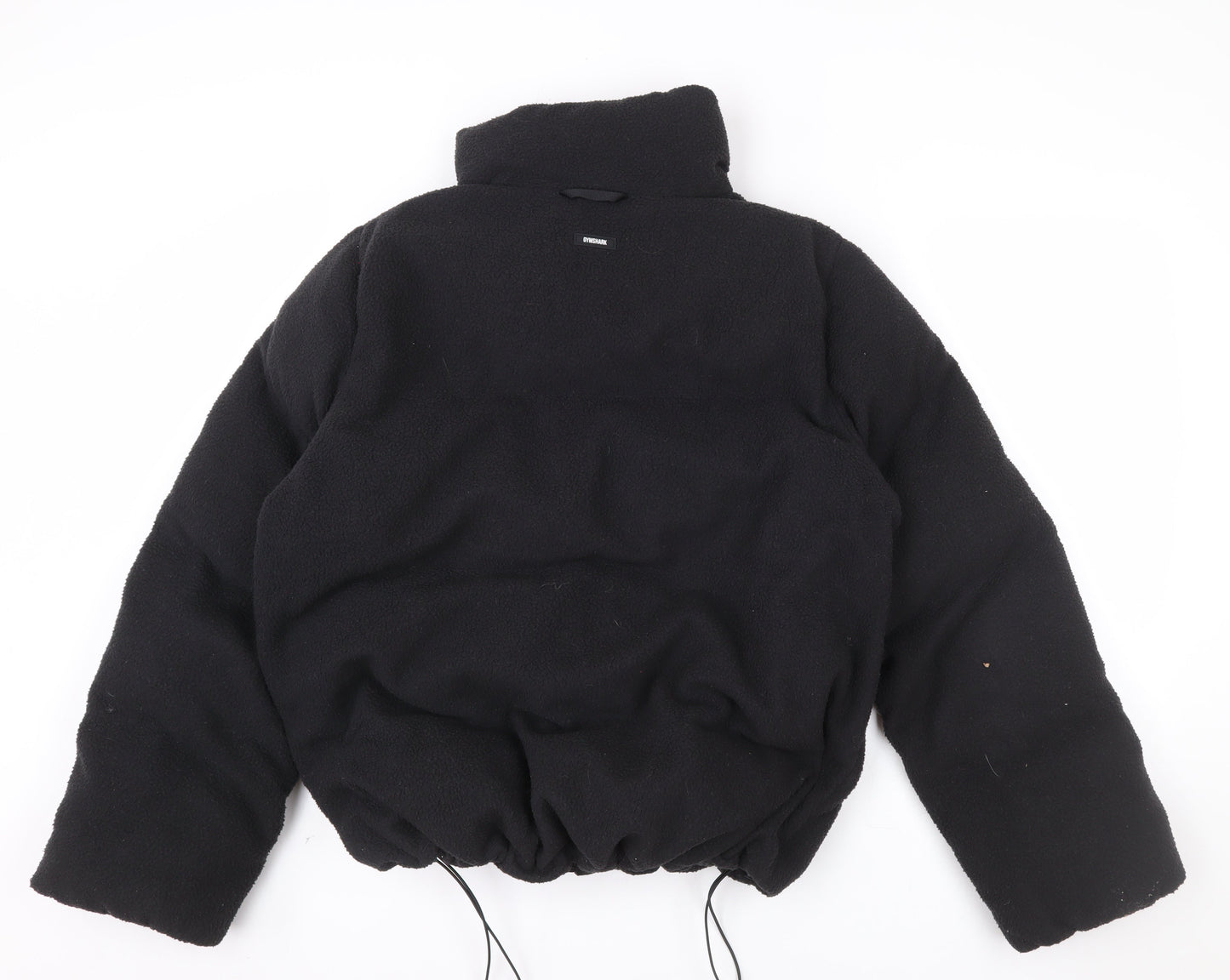 Gymshark Men Black Fleece Zip Jacket L Warm Winter Casual