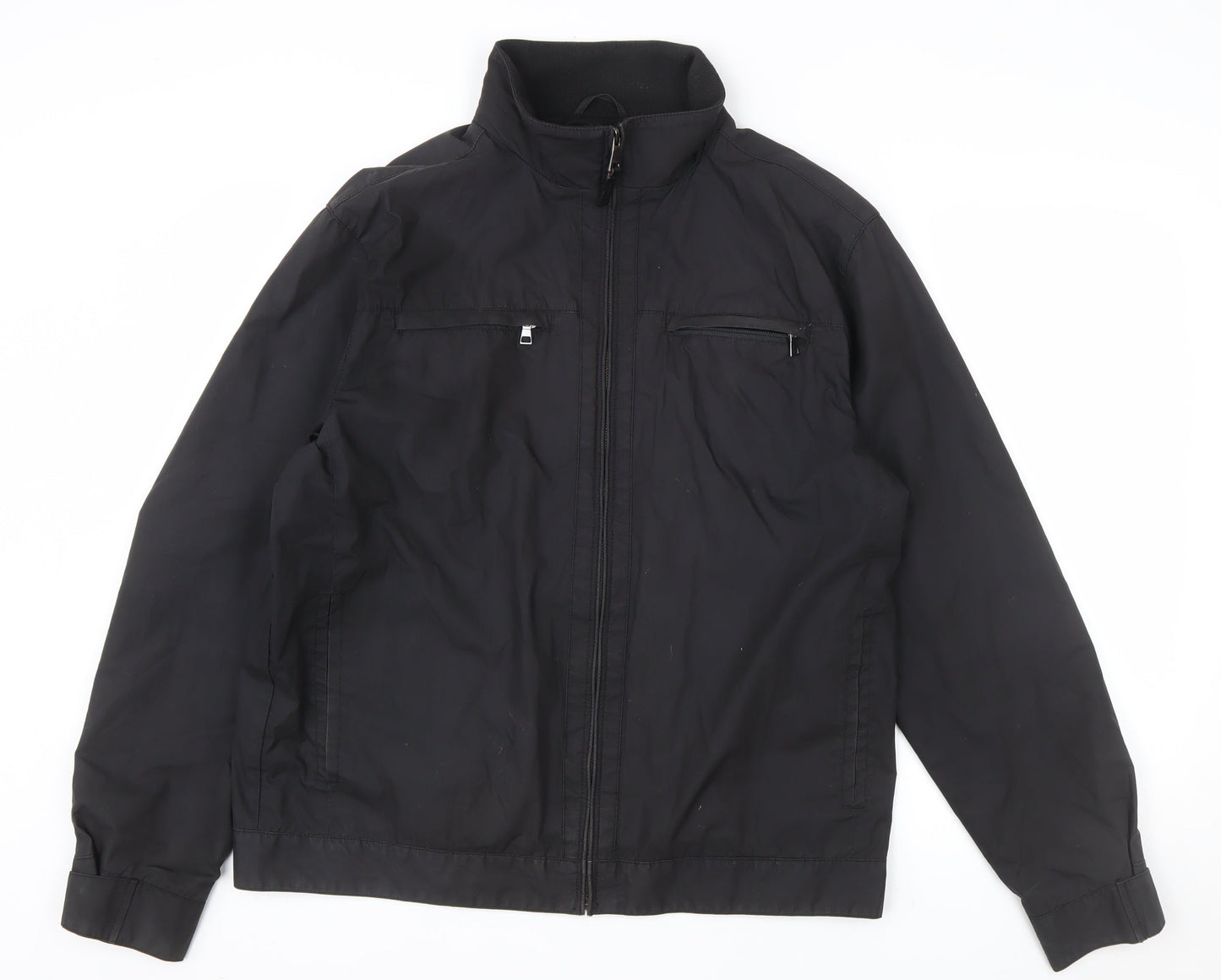 Marks and Spencer Men's Black L Water Repellent Cotton Jacket
