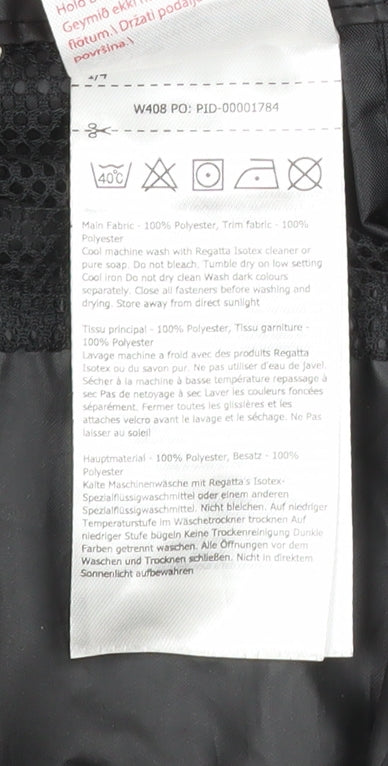 Regatta Womens Black M Waterproof Hooded Rain Jacket