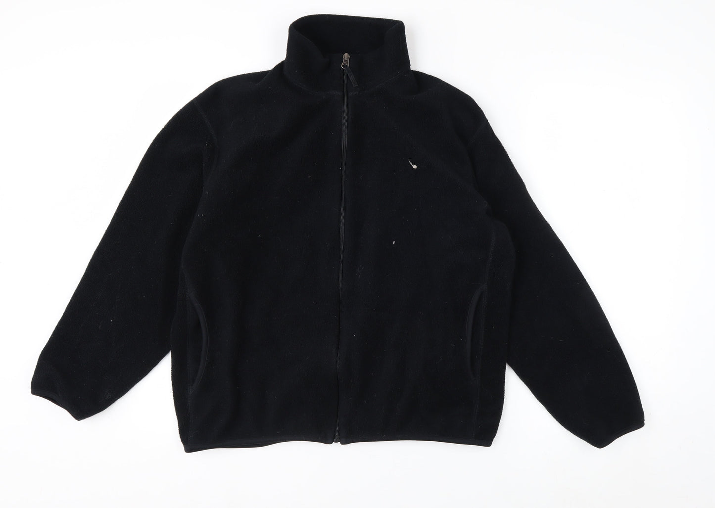 Uniqlo Men's Black Fleece Full Zip Jacket L Regular Fit