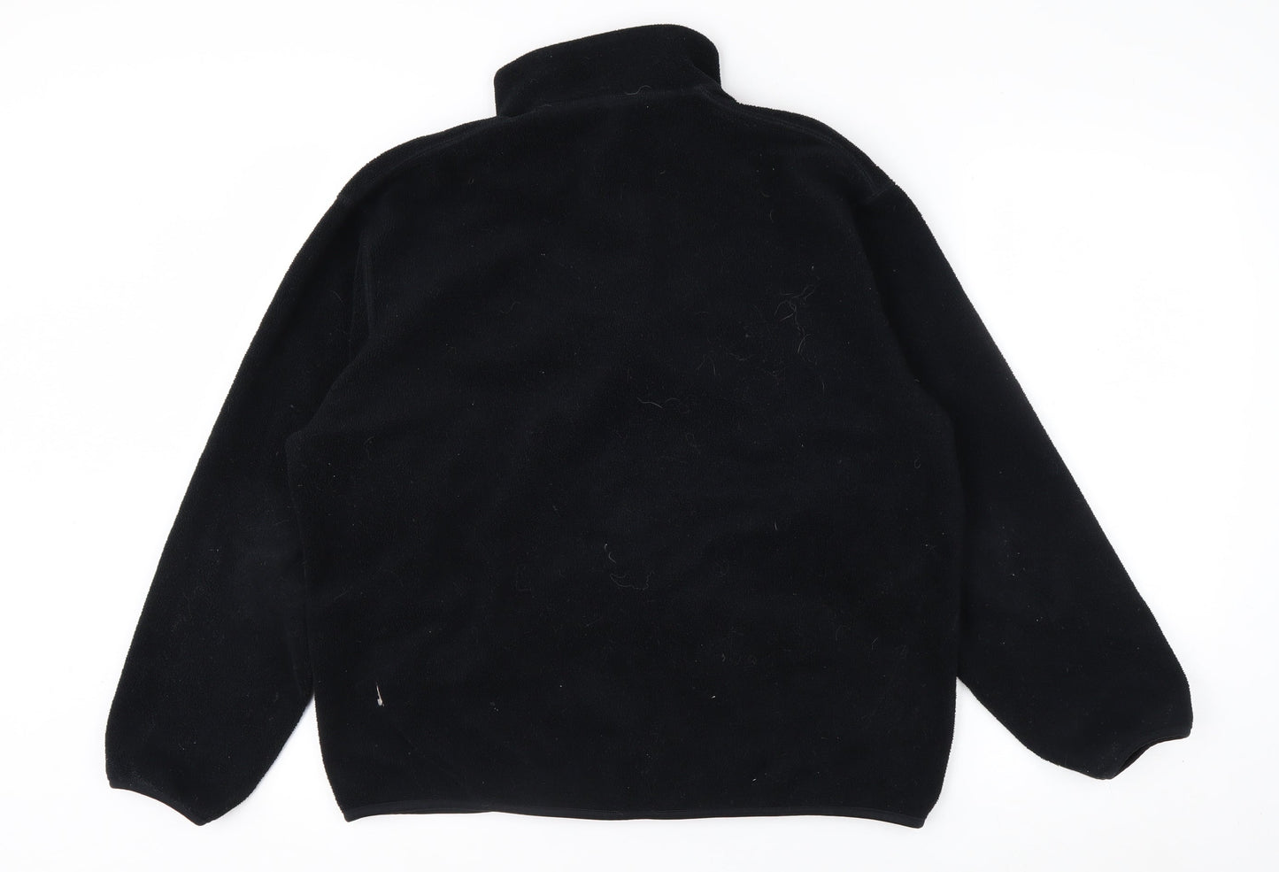 Uniqlo Men's Black Fleece Full Zip Jacket L Regular Fit