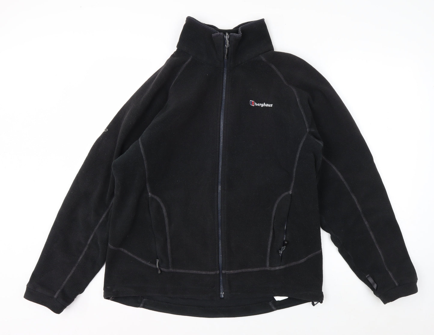 Berghaus Men's Black Fleece Full Zip Jacket Size L Outdoor Hiking