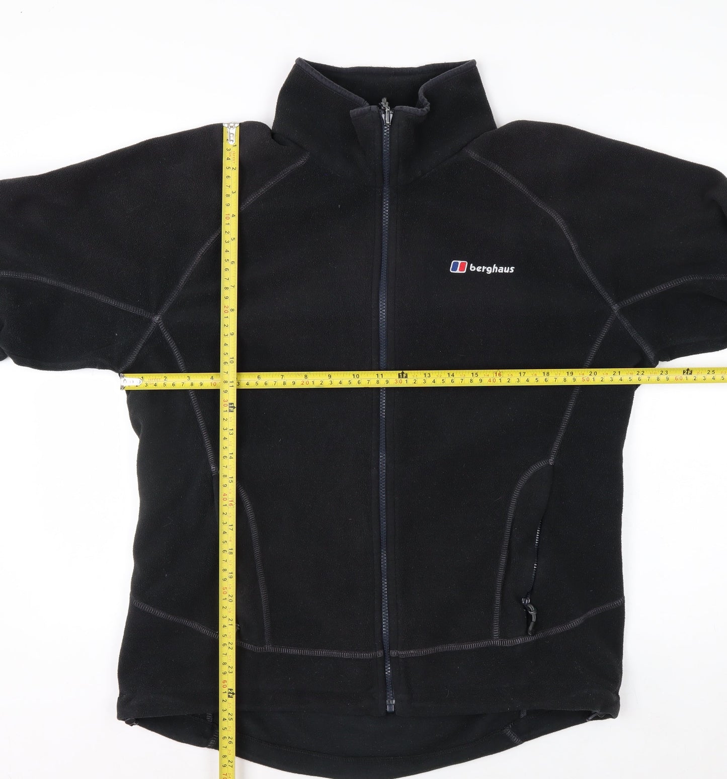 Berghaus Men's Black Fleece Full Zip Jacket Size L Outdoor Hiking