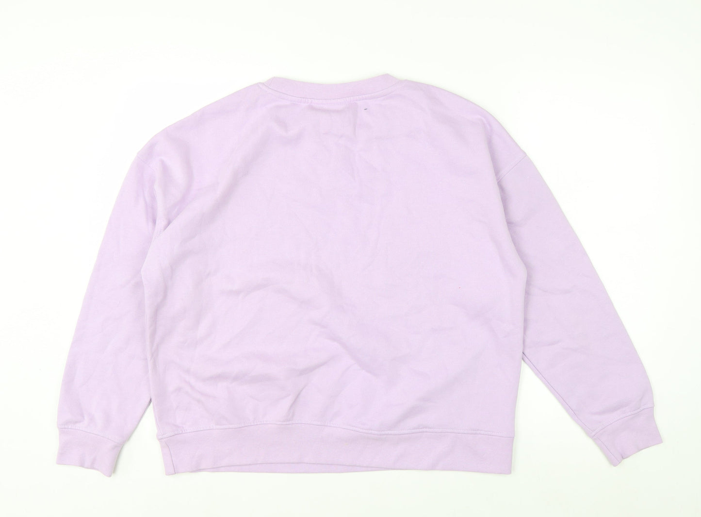 Disney Stitch Lilac Women's Sweatshirt UK 12/14 Medium Cotton Blend