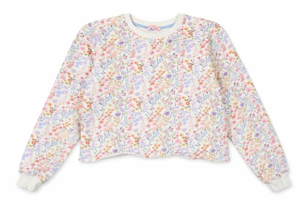 You Are The Club Womens Multicoloured Floral Pullover Sweatshirt M