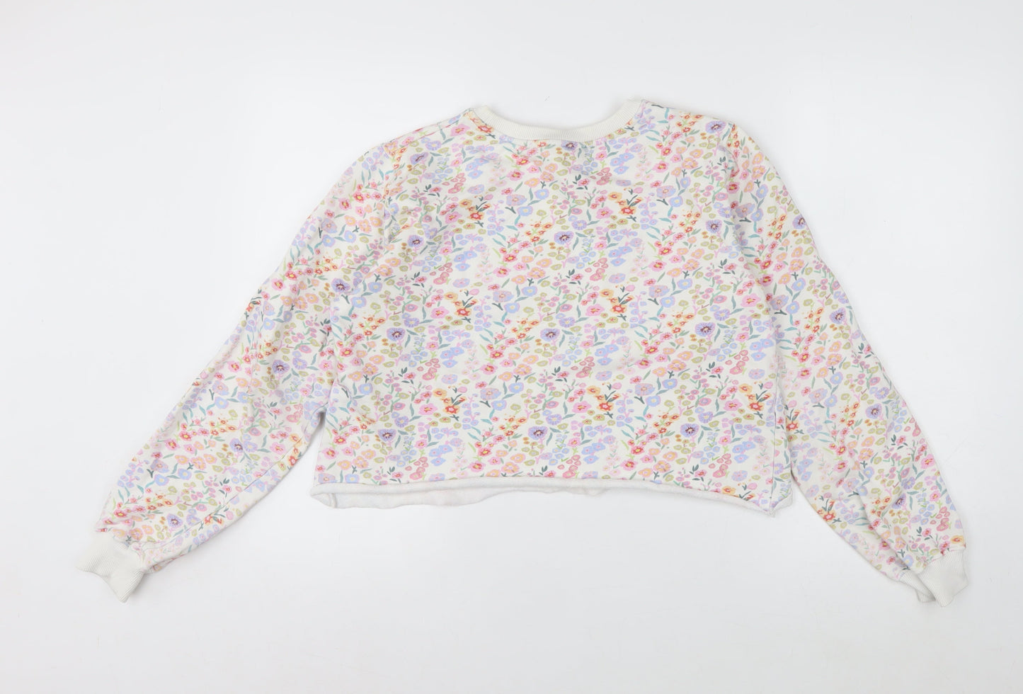 You Are The Club Womens Multicoloured Floral Pullover Sweatshirt M
