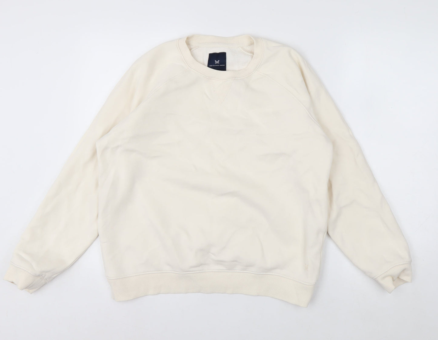 Crew Clothing Company Women’s Ivory Cotton Blend Sweatshirt Size 14