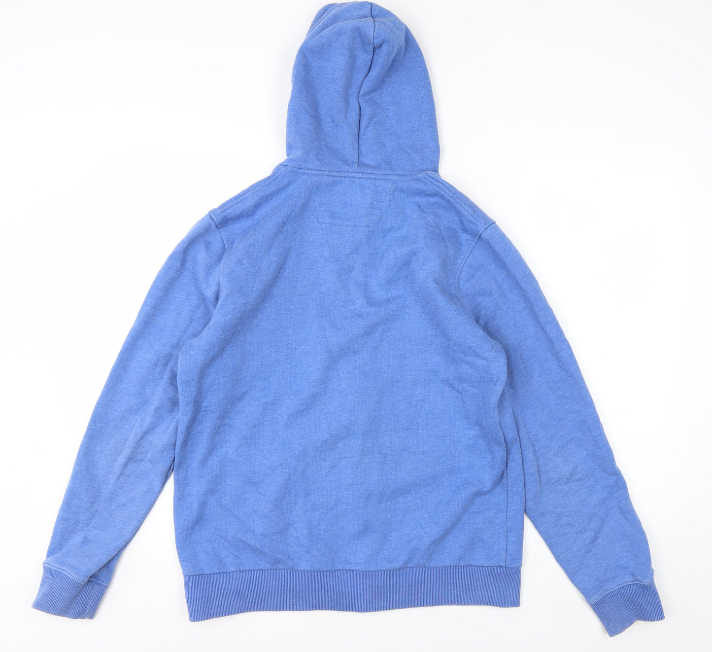 Steel & Jelly Men's Blue Full Zip Hoodie M Cotton Blend