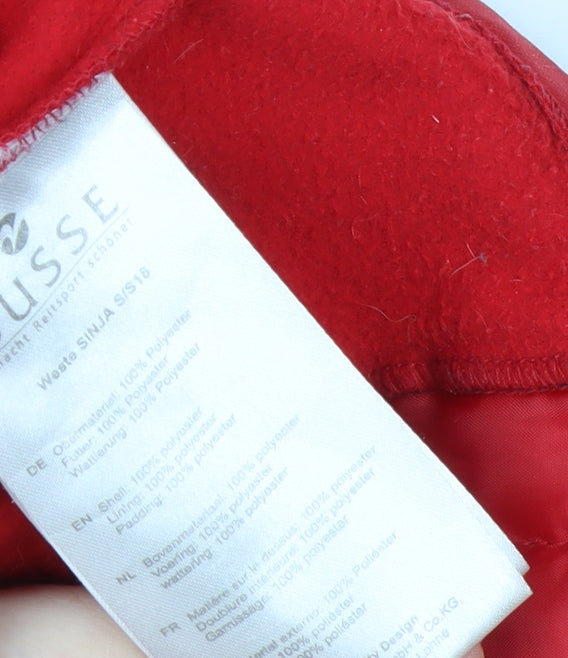 Busse Women's Red Insulated Waistcoat Bodywarmer S