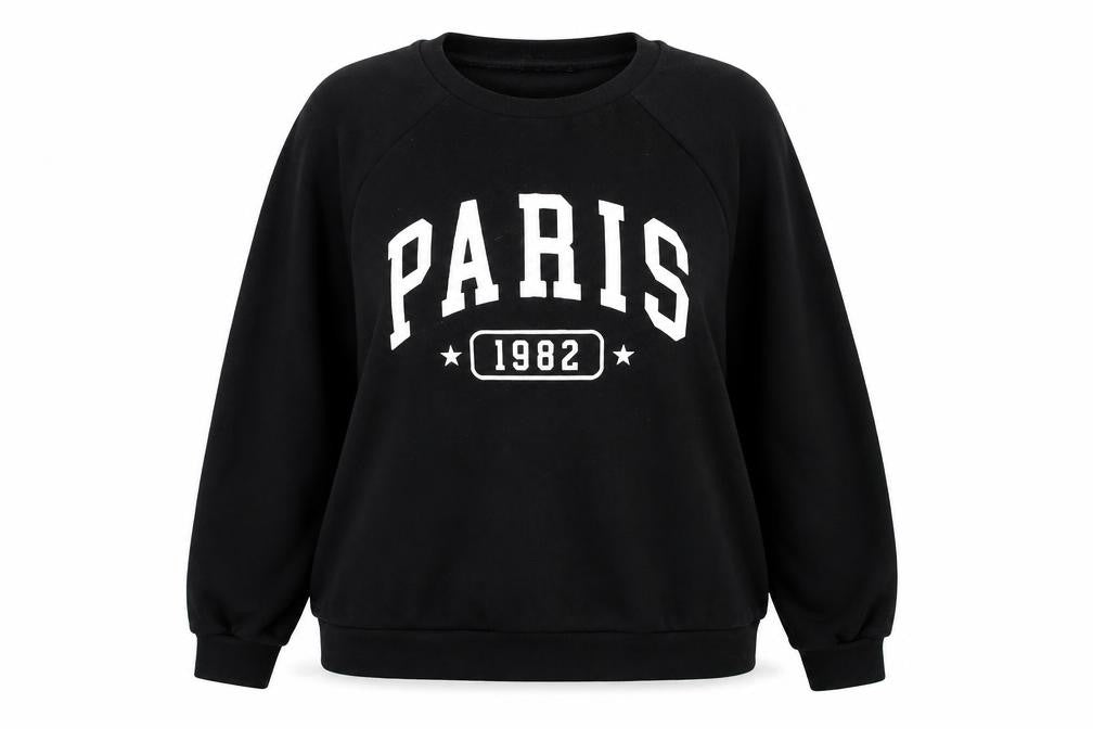 Next Women's Black Paris 1982 Pullover Sweatshirt Size 22