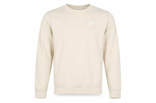 Nike Mens Beige XS Crew Neck Sweatshirt Cotton Blend Fleece