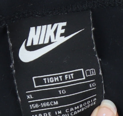 Nike Women’s Black XL Tight Fit Cotton Stretch Active Leggings