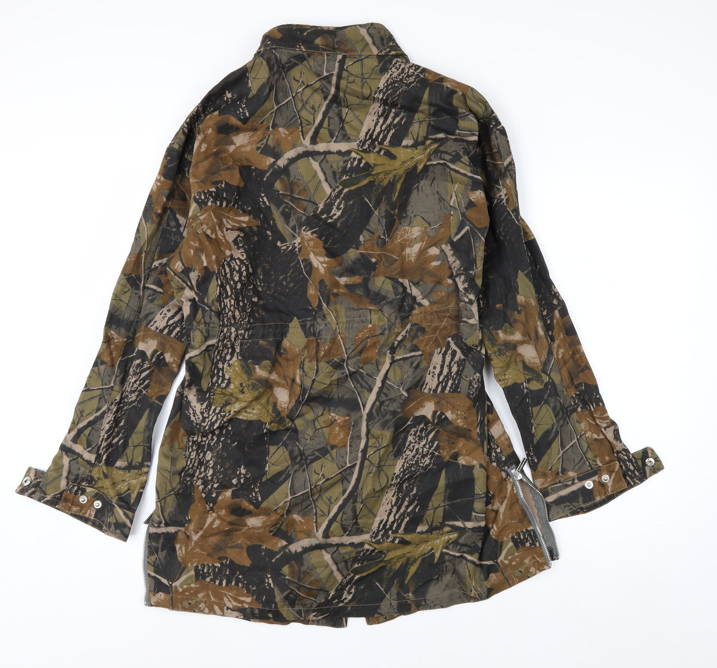 Manière De Voir Womens Camo Green Cotton Parka Jacket Size 12