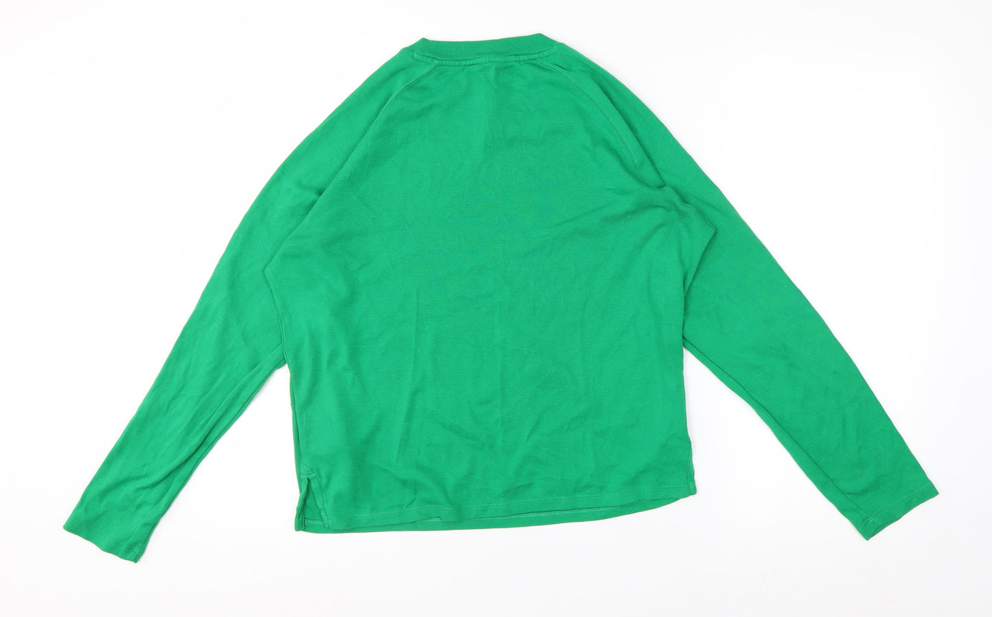 Hush Women's Green XS Long Sleeve Cotton Jersey T-Shirt